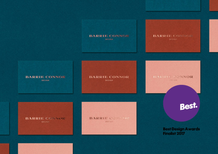 Barrie Connor Design Trio of Business Cards Best Awards Finalist