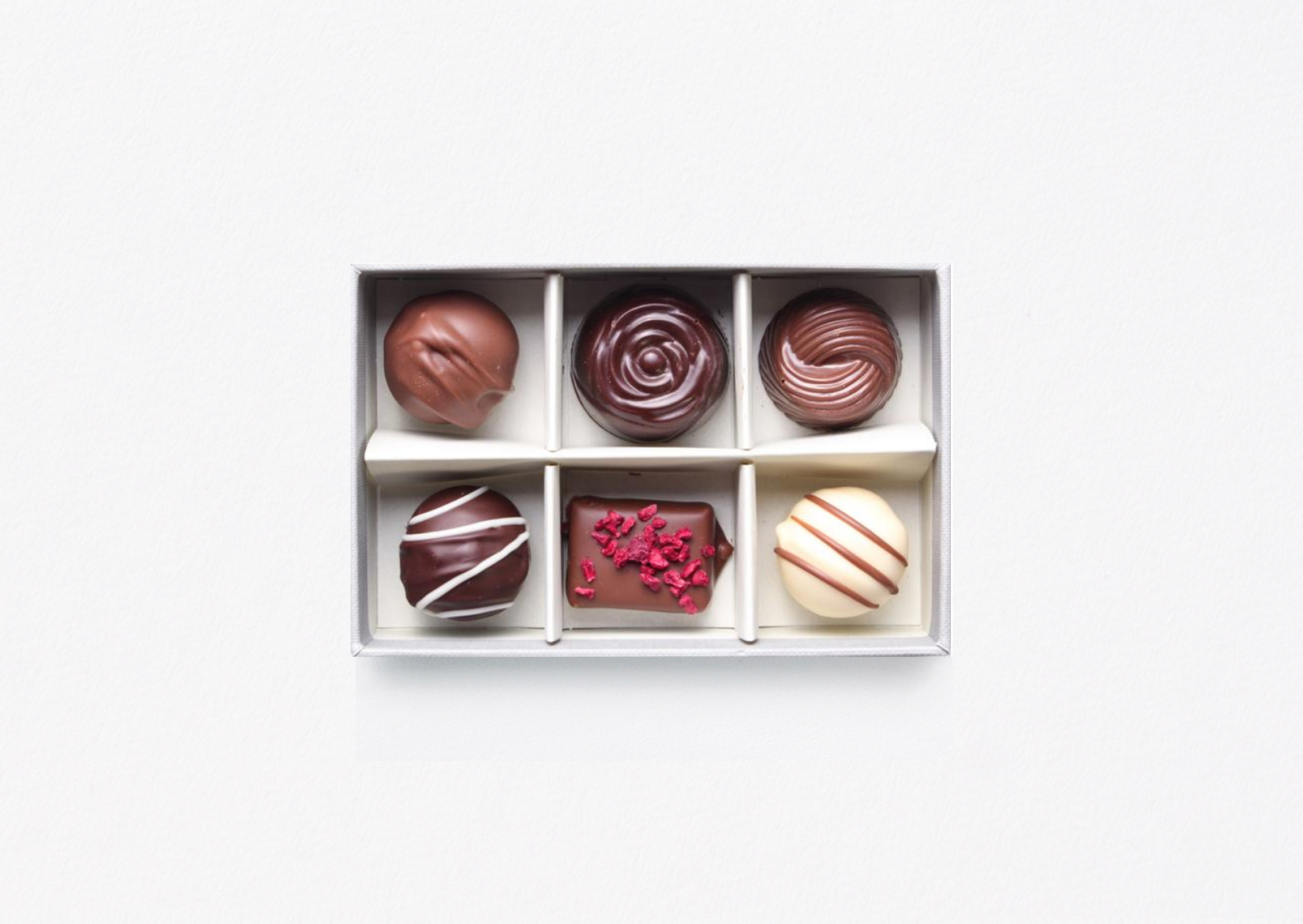 SOAP™ Almost everyone loves chocolate promotional gift – showing handmade chocolate selection