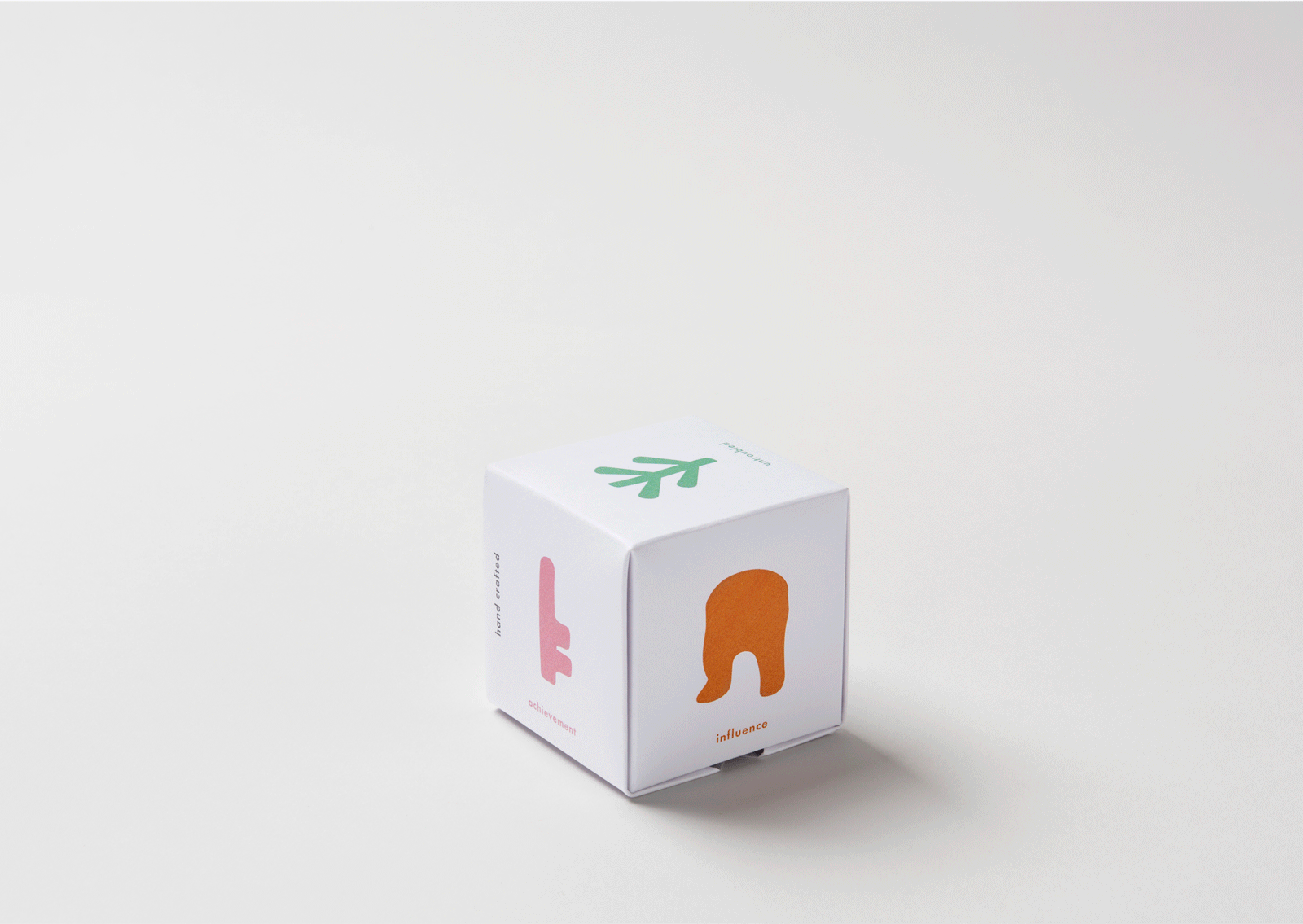 Packaging design for single cube of soap with fortune themed illustrations