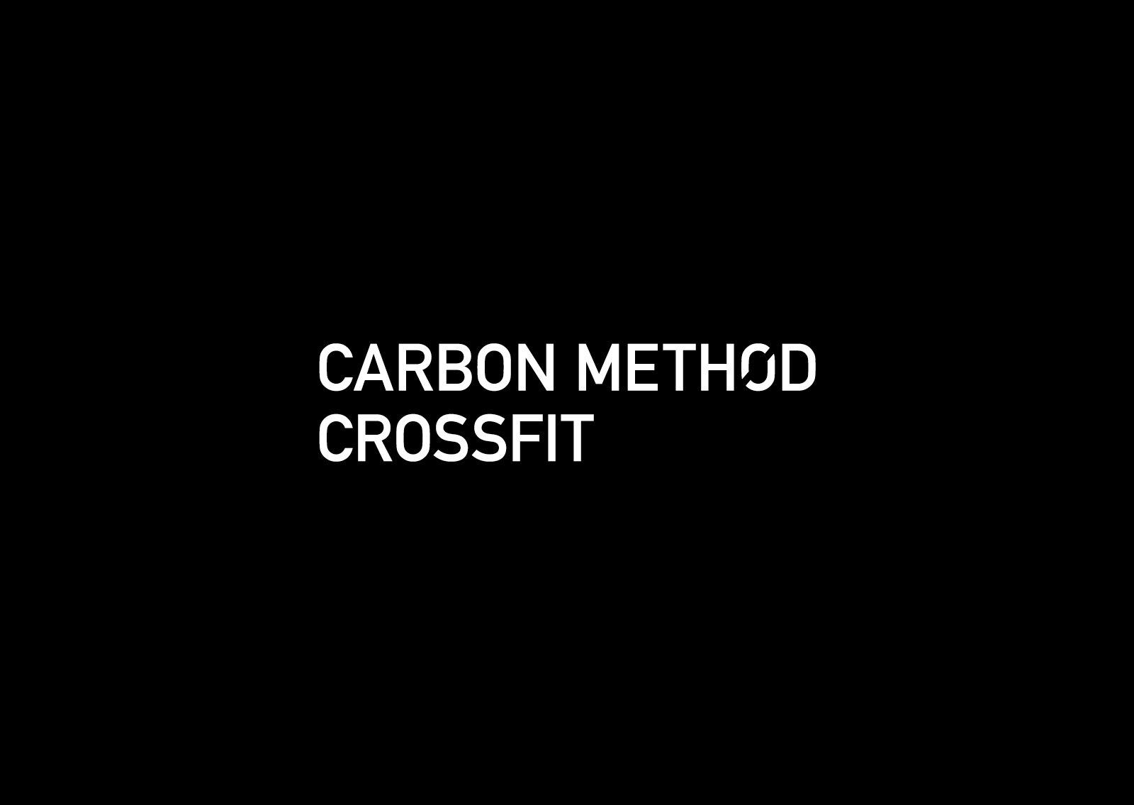 Carbon Method CrossFit Logo Branding Identity Weight lifting